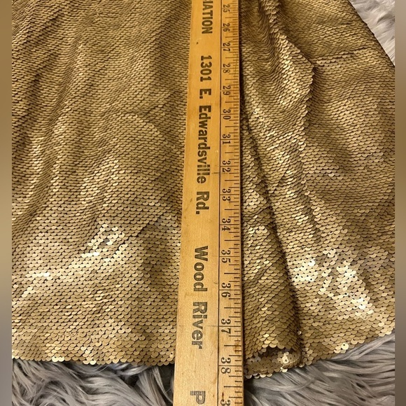 Copper key Gold Sequin Dress Size L Cocktail Party Cruise - Picture 5 of 9